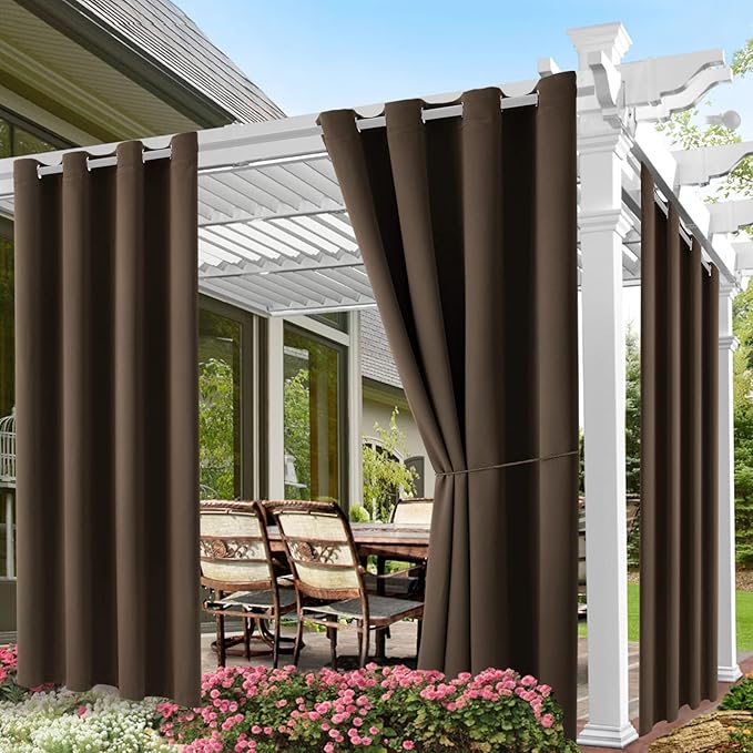 Water Proof Outside Curtains W52 x L72 by DivaenCamino