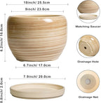 SQOWL Ceramic Plant Pot - Image 3