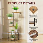 Plant Stand Indoor with Grow Light, 5-Tiered Tall Plant Stand Indoor, Metal - Image 5
