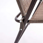 Giantex Set of 2 Patio Folding Chairs, Outdoor Patio Dining Chairs w/Armrest - Image 8
