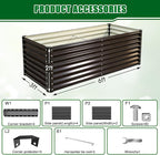 Galvanized Raised Garden Bed Kit Outdoor Patio, Deep Root Box Planter - Image 2