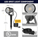 L LOHAS LED 12W Dusk to Dawn Outdoor Lighting, Auto On/Off 3000K Landscape - Image 4