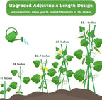 Plant Stakes, 18Inch & 11Inch Plant Support Stakes, HAINANSTRY Adjustable - Image 5