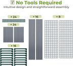 Ohuhu Plant Greenhouse Shelves 4 Tier 2 Pack Extra-Wide Stable Green House - Image 9