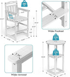 Ciokea 3-Pcs Bistro Table and Chairs, All-Weather Round High Top Bar Table - Image 6