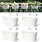 Dahey 10.5 Inch Metal Iron Hanging Flower Pots by Dahey