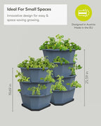 BUZZY Seeds Starter Stackable Vertical Planter – 4-Level Raised Garden Tower - Image 6