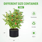 Delxo 10-Pack 7 Gallon Grow Bags Heavy Duty Aeration Fabric Pots Thickened - Image 2