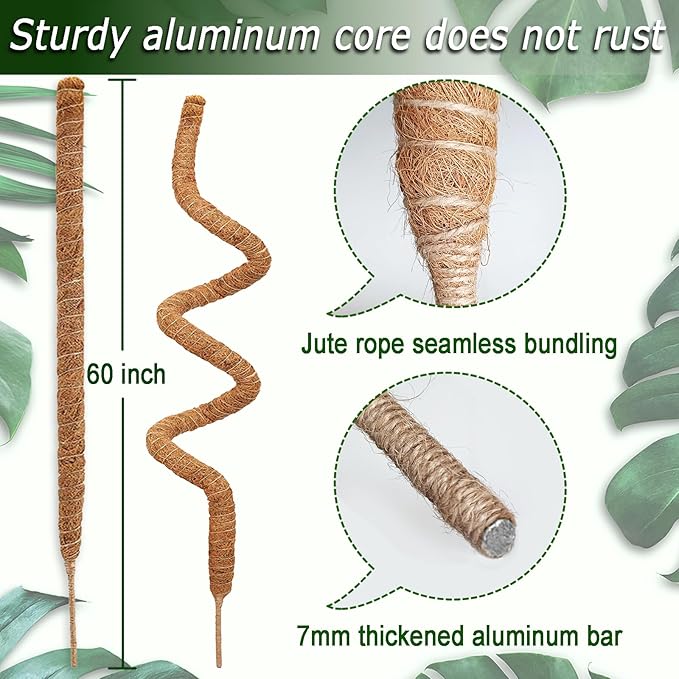Soupiar 2 Pack 60'' Bendable Moss Pole - Image 2