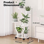 Plant Stand Indoor Outdoor 4 Tier Flower Holder - Image 2