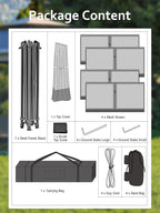 Canopy Tent 11x11, Pop Up Gazebo Tent Easy Setupwith 4 Sand Bags - Image 2