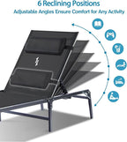 Foldable Chaise Lounge Chair - Image 4