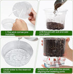 MIXC 12 Packs 6.5 Inch Self Watering Pots - Image 5