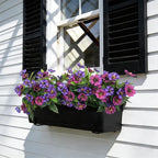 Fake Artificial Flowers for Outdoors Decoration, 4 Bundles Silk Faux Spring - Image 4