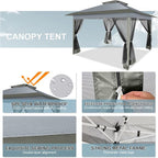 COBIZI 12x12 FT Pop up Gazebo on Clearance Outdoor pop up Canopy Tent, carpas - Image 5
