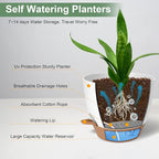 Planters for Indoor Plants, 10/9/8 Inch Self Watering Plant Pots - Image 3