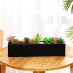 16.1 x 3.2 x 3.5 Inch Long Rectangular Planter Box Window Sill Plant Box Metal - Image 7