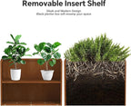 Cor Ten Steel Planters – 32x12x24H Inch Rectangular Planter Box | - Image 5