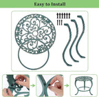 OwnMy Cast Iron Plant Stand Heavy Duty Vintage Wrought Iron Flower Pot Holder - Image 2