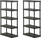 CENTREX CX 5-Tier Heavy Duty Plastic Storage Shelves that Support up to by Unknown