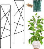 17.5 Inch Indoor Plant Trellis for Climbing Plants, Metal Trellis, Small Garden by OYOEETD