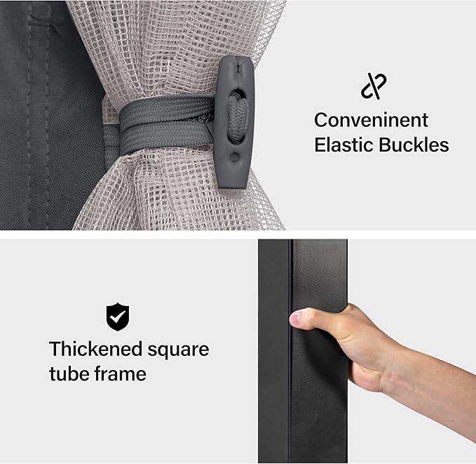 LAUSAINT HOME Semi-Permanent Outdoor Patio Gazebo 10'x20', Heavy Duty Party - Image 7