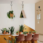 4Pack 6inch Wall Hook for Hanging Plant Bracket Metal Plant Hook - Image 2