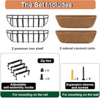 16'' Window Box Railing Planter - Image 4