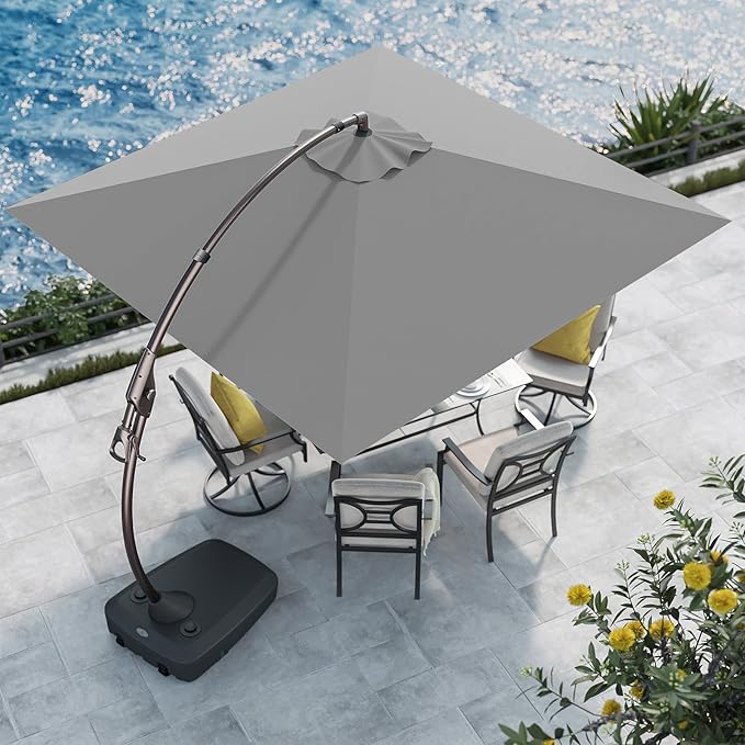 Grand patio Sunbrella 10x10 FT Cantilever Umbrella by GrandPatio