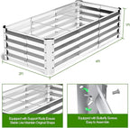 Highpro Galvanized Raised Garden Bed Kit, 4×2×1ft Planter Box - Image 6