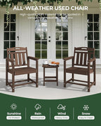 Set of 2 Weatherproof Patio Chairs - Image 4