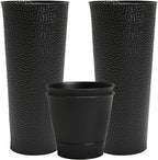 Worth 2 Pack 28" Tall Narrow Metal Planter by WORTH