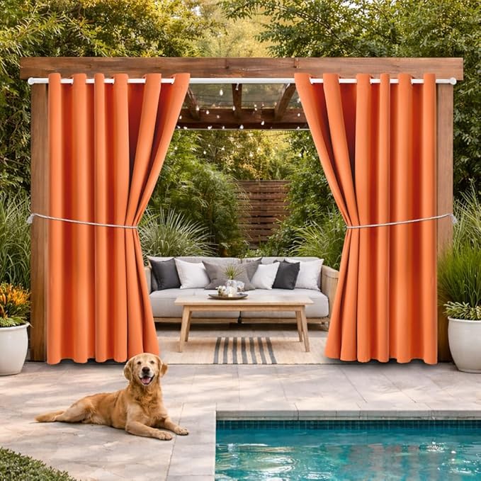 Waterproof Outdoor Curtain W84 x L84 by DivaenCamino