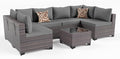 Kullavik 7 Pieces Outdoor Patio Furniture Set PE Wicker Rattan Sectional Sofa by KULLAVIK