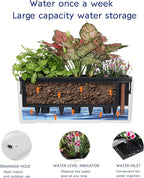 GardenBasix Elongated Self Watering Planter Pots 2-Pack Window Box 5.5 x 16 - Image 9