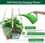 Hanging Planter Self Watering 10 Inch, 2 Pack Indoor Outdoor Hanging Baskets - Image 2