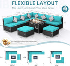 NICESOUL 10 Piece Modern Outdoor Furniture Set - Image 4