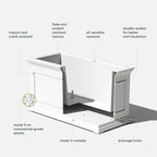 Veradek Brixton Series Long Plastic Planter - Image 3