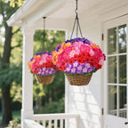 Artificial Geraniums Flowers for Outdoors, 6 Bundles Realistic Silk Fake - Image 5
