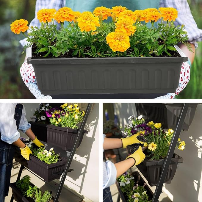 Homdox 5-Tier Vertical Garden Bed - 4FT Vertical Raised Bed with 5 Garden - Image 9