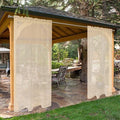 SpaceDresser Waterproof Outdoor Sheer Curtains by SpaceDresser