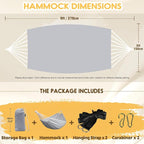 ANYOO Cotton Hammock Portable Camping Hammocks - Image 3