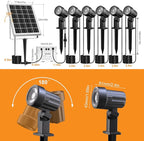 MEIKEE 6 in 1 RGB Solar Landscape Lights - Image 8