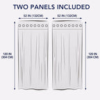 PureFit Outdoor Curtains for Patio Waterproof Weatherproof, UV Resistant - Image 6