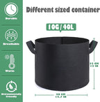 GROWTNT 10 Gallon Grow Bags 24 Pack, 10 Gallon Fabric Pots, Garden Bags to Grow - Image 2
