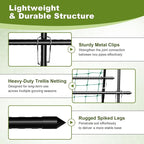 Cucumber Trellis for Raised Bed, 63 Inch A-Frame Garden Trellis for Climbing - Image 4