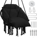 Macrame Hammock Hanging Swinging Chair by KROFEM