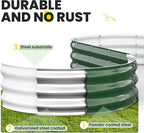 Galvanized Raised Garden Bed 6x3x1 FT, Oval Metal Raised Garden Bed Outdoor - Image 6