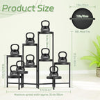 iDavosic.ly Plant Stand Indoor Outdoor, 9 Tier Corner Metal Flower Display - Image 2
