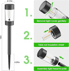 Solar Lights Outdoor, 12 Pack Waterproof Solar Landscape Lighting - Image 4